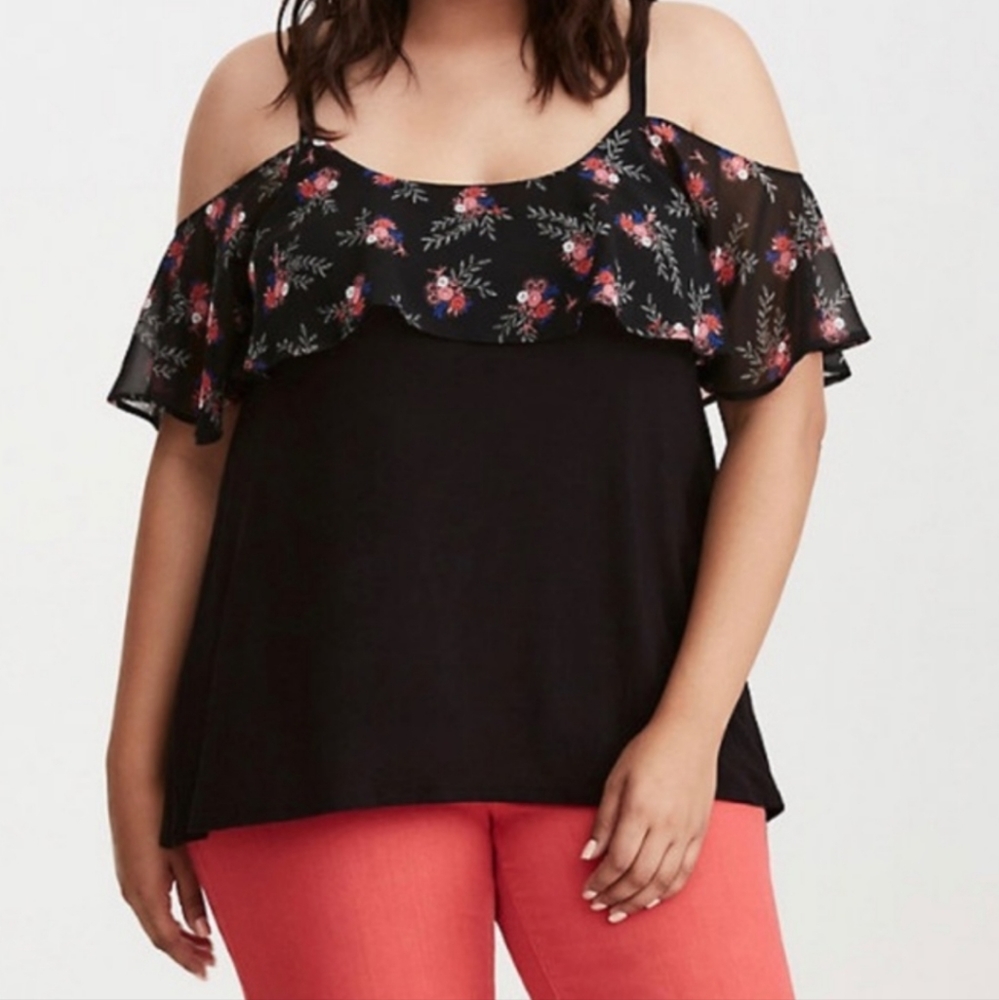Torrid Cold Shoulder Tank Top